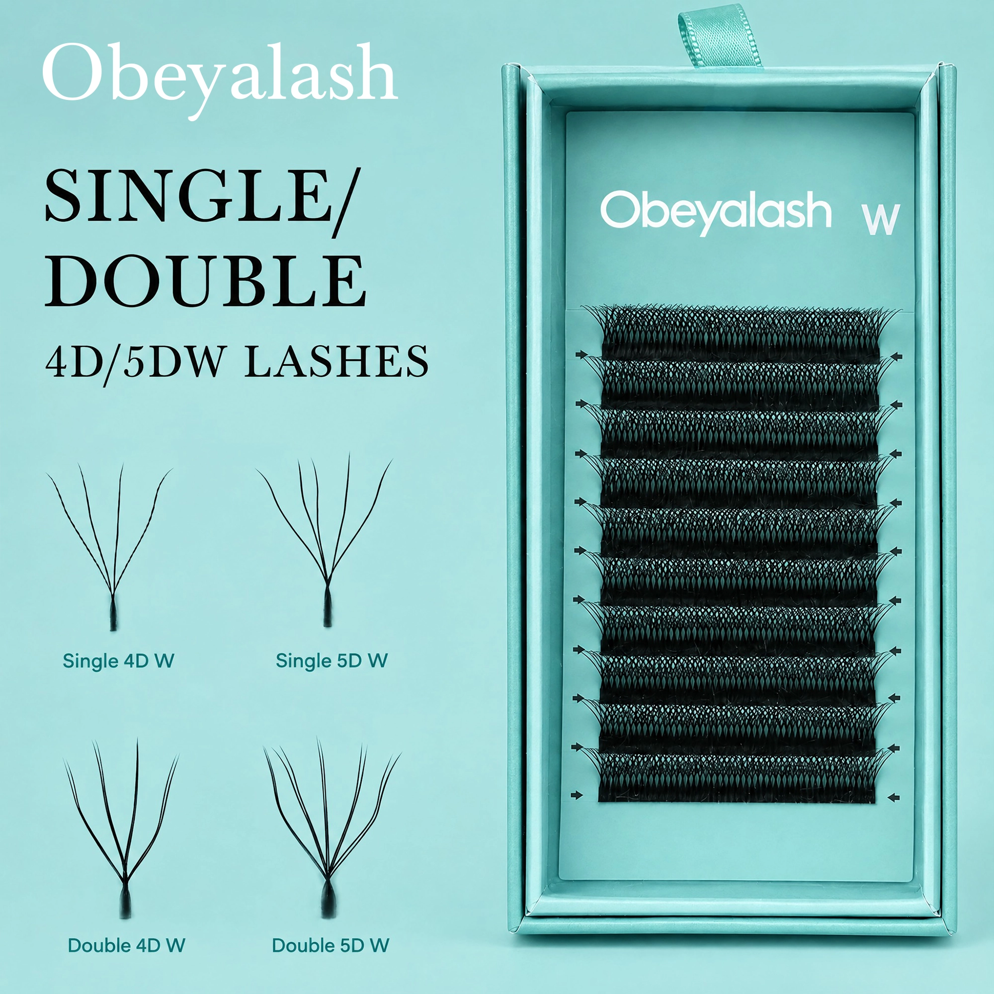 4D/5D Double Clover Lash Extensions Wholesale | Pre-Made Volume Eyelashes for Professional Lash Artists & Private Label Brands